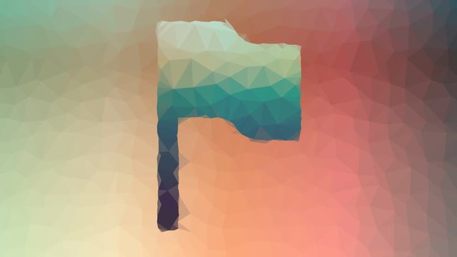 flag fade interesting tessellated looping moving triangles