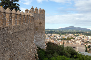 Obraz premium Defensive wall of castle Sant Salvador in Arta