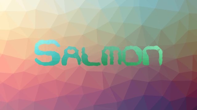 Salmon appearing modern tessellating looping pulsing polygons