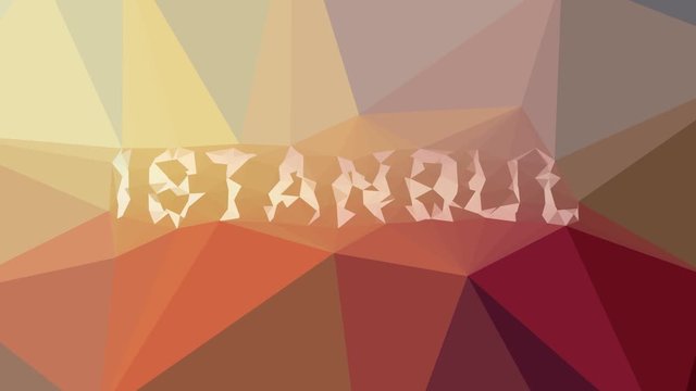 Istanbul dissolving techno tessellation looping pulsing polygons