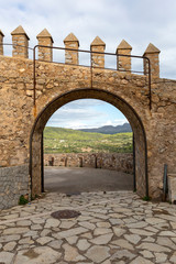 Defensive wall of castle Sant Salvador in Arta