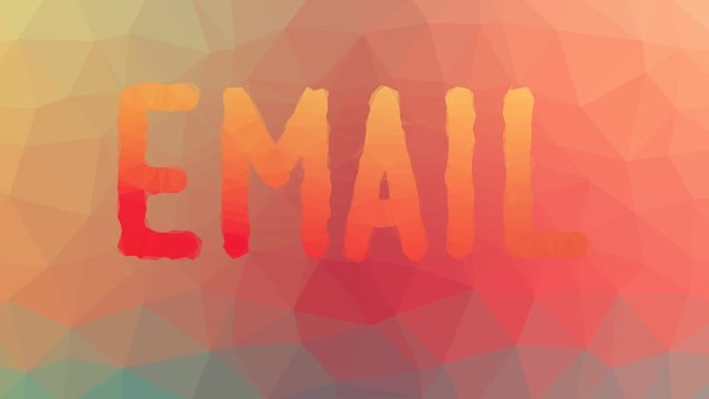 Email fade strange tessellated looping animated polygons