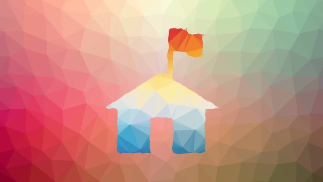 ranger station fade strange tessellated looping pulsing triangles