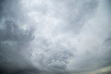Wave-shaped clouds before a storm.