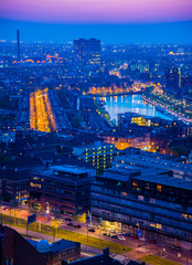 rotterdam city at night