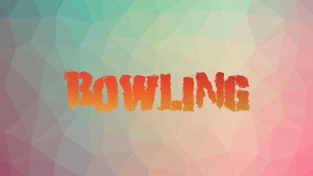 Bowling dissolving strange tessellating looping animated triangles