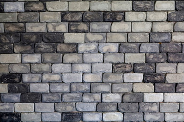 old brick wall for background tone black and white