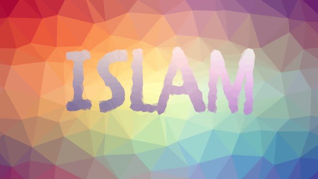 Islam fade technological tessellating looping moving polygons