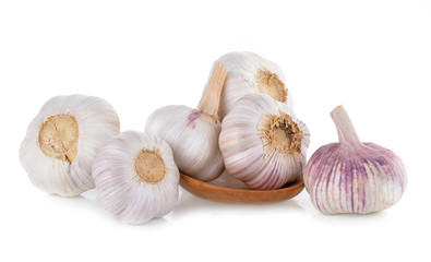 Garlic isolated on white background