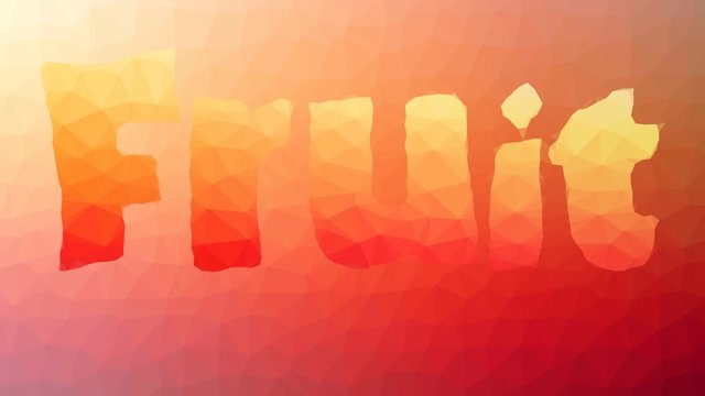 Fruit fade strange tessellating looping pulsing triangles