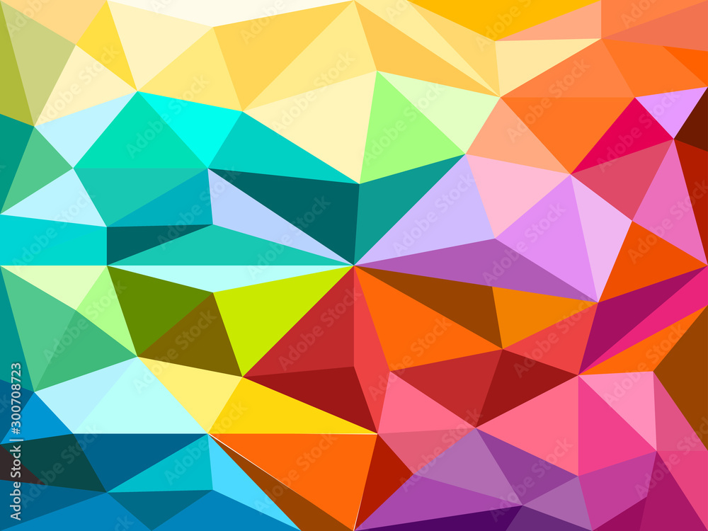 Poster Abstract background of different color figures