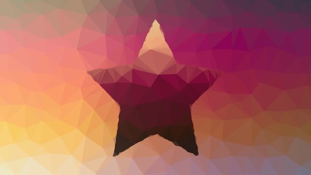 star like save favourite dissolving weird tessellated looping animated triangles
