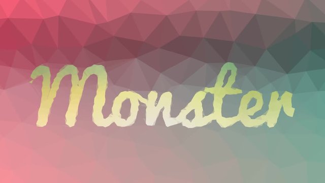 Monster fade technological tessellating looping animated triangles