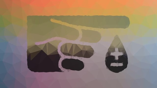 diabetes fade technological tessellating looping animated triangles