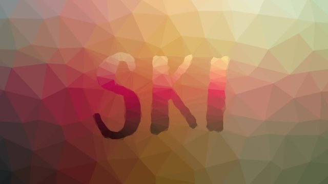 Ski fade strange tessellating looping pulsing triangles