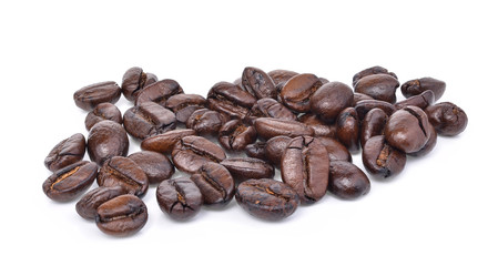  coffee beans  isolated on white background