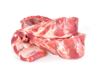 Pork ribs isolated on a white background