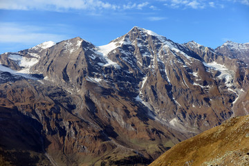 Fototapeta premium Großes und Kleines Wiesbachhorn, Hohe Tauern, Salzburg