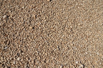 Small white stones near Ionian Sea, Porto katsiki beach on  Lefkada Island, Greece. Beautiful landscape