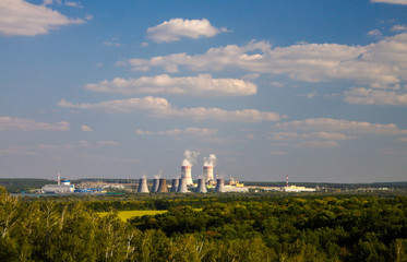 Fototapeta na wymiar View of the Novovoronezh Nuclear Power Plant