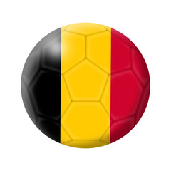 Belgium soccer ball football illustration isolated on white with clipping path
