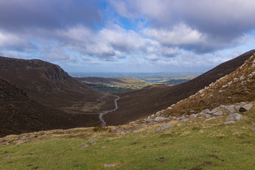 Fototapeta premium Trassey track in the Mourne mountains, County Down, Northern Ireland