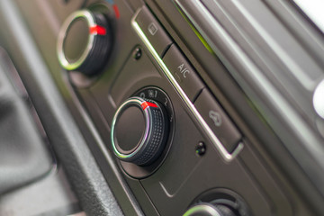 Obraz premium close-up. shallow depth of field. in the center is an air switch and an air conditioner.