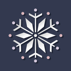 Christmas Snowflake Paper Cut Style - 300722155