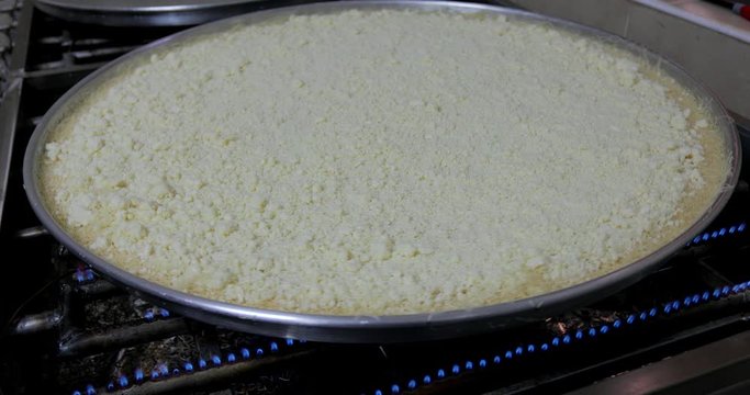 Turkish dessert kadayif kunefe. Middle-Eastern Delicious traditional dessert kadayif kunefe with pistachios.