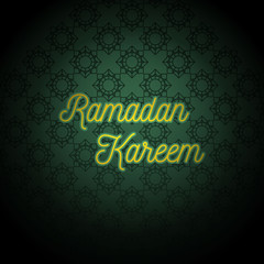 Ramadan kareem greeting vector background.