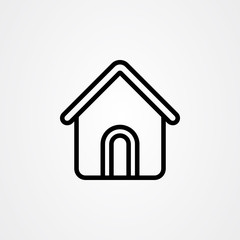 House icon. home symbol. simple flat vector illustration
