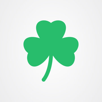 Three leaf clover icon. St Patricks day vector