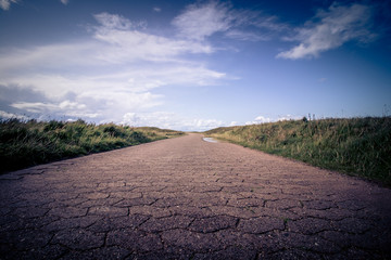 Weg auf der Insel Helgoland