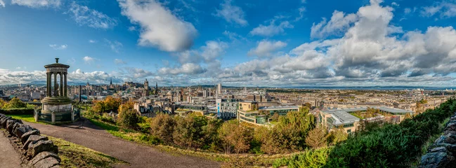 Fotobehang Edinburgh city skyline viewed from Calton Hill. United Kingdom. © Joan Vadell