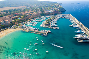 the port of Adriano in Mallorca Spain