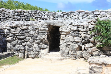 The doorway to one of the Mayan ruins in Yucatan