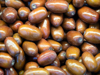 bright juicy dates close up. Culinary template. Healthy and sweet high-value food