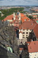 Obraz premium Prague, château et cathédrale Saint-Guy