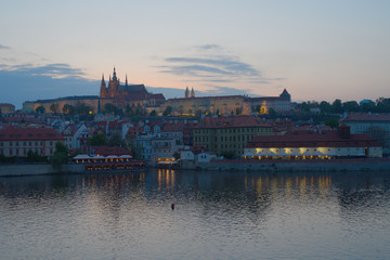 Naklejka premium Prague Crépuscule