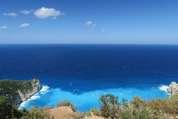 Obraz premium Sea view from up high, Zakynthos, Greece