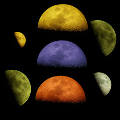 Luna crescente 50% © Steve Fossiant