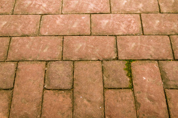 red brick wall