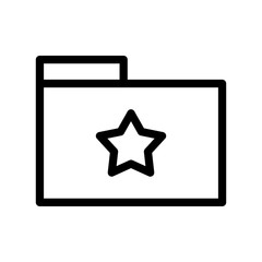 Star Folder Icon With White Background