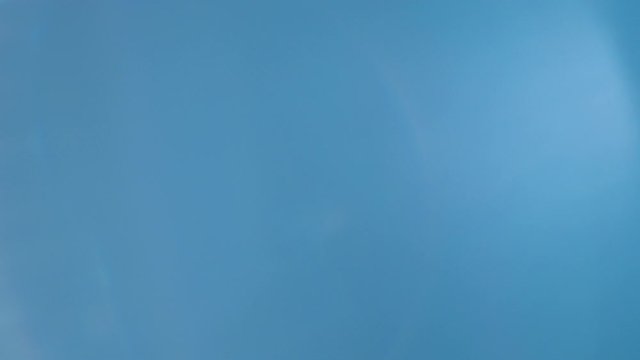 Blue film light efect with flare transition