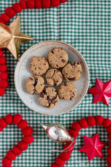 Plate of Chocolate Chip Cookies