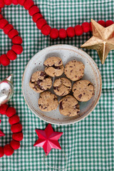 Plate of Chocolate Chip Cookies