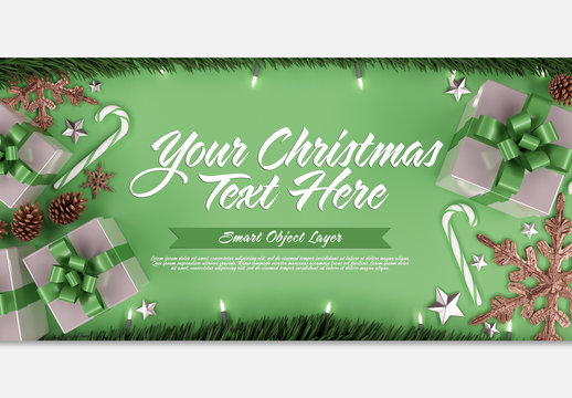 Christmas Scene Mockup