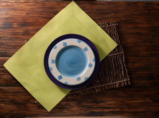 mesa y plato cenital