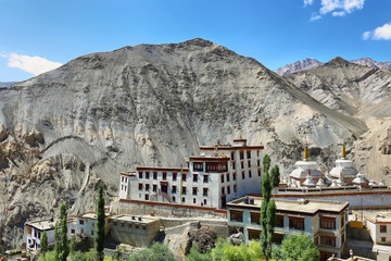 Fototapeta na wymiar Lamayuru Buddhist Monastery nestled within the Indian Himalayan region of Ladakh, India