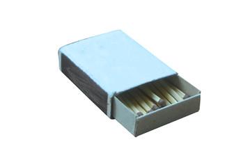 box of matches on white